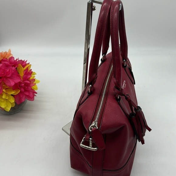 Coach Legacy Molly Eastwest Red Leather Shoulder Bag CP6628A - Picture 5 of 14